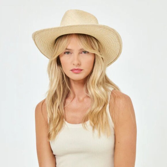 NWT L*Space Dakota Straw Hat One Size Beige